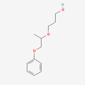 3-[(1-Phenoxy-2-propanyl)oxy]-1-propanol structure, CAS 1823566-66-0