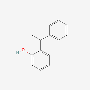 o-(1-phenylethyl)phenol structure, CAS 4237-44-9