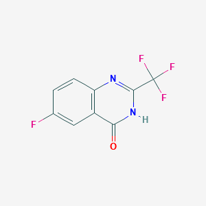 6-fluoro-2-trifluoroMethyl-3H-quinazolin-4-one structure, CAS 35982-57-1