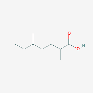 2,5-diMethylheptanoic acid structure, CAS 15313-67-4