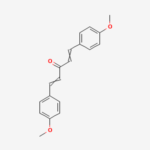 BIS(4-METHOXYBENZYLIDENE)ACETONE structure, CAS 2051-07-2