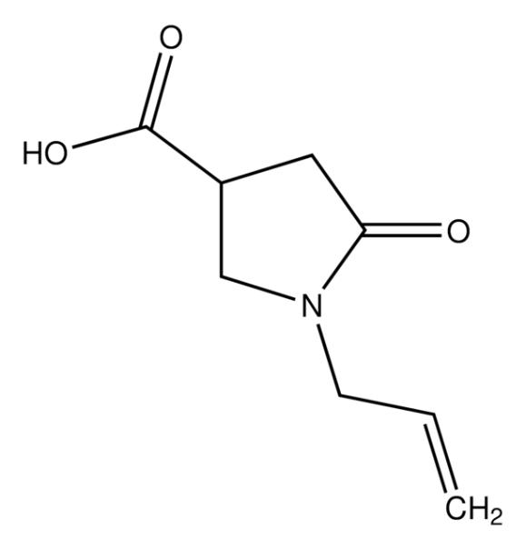 1-octadecyl-5-oxopyrrolidine-3-carboxylic acid structure, CAS 10054-20-3