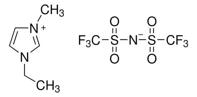 1-ETHYL-3-METHYLIMIDAZOLIUM BIS(TRIFLUOROMETHYLSULFONYL)IMIDE structure, CAS 174899-82-2