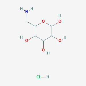 6-AMINO-6-DEOXY-D-GLUCOSE HYDROCHLORIDE structure, CAS 4460-60-0
