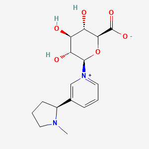 Nicotine N-β-D-Glucuronide structure, CAS 153536-53-9