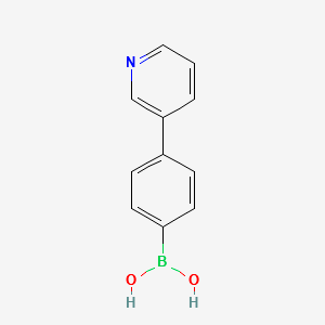 4-(pyridin-3-yl)phenylboronic acid structure, CAS 170230-28-1