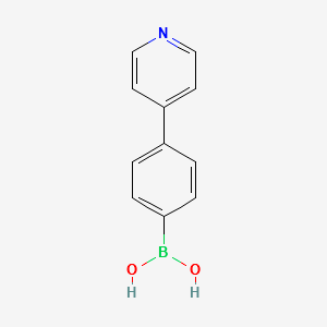 4-(pyridin-4-yl)phenylboronic acid structure, CAS 1045332-30-6