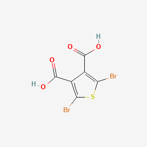 2,5-DibroMothiophene-3,4-dicarboxylic acid structure, CAS 190723-12-7