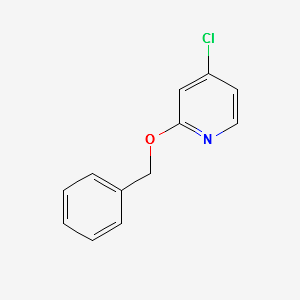 2-(benzyloxy)-4-chloropyridine structure, CAS 1006052-55-6