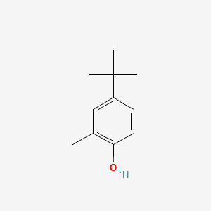 4-TERT-BUTYL-2-METHYLPHENOL structure, CAS 98-27-1