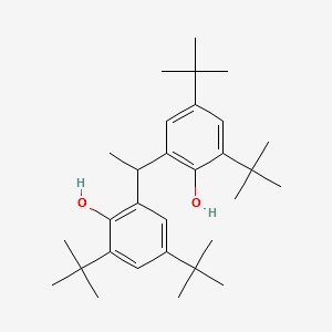 2,2'-ETHYLIDENEBIS(4,6-DI-TERT-BUTYLPHENOL) structure, CAS 35958-30-6