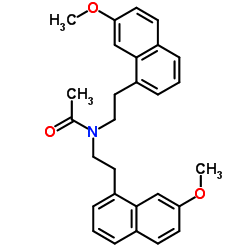 Agomelatine Dimer Acetamide structure, CAS 1385018-58-5