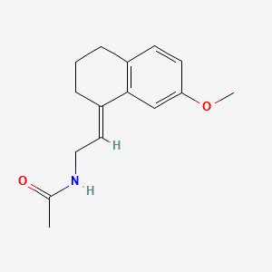(E)-N-(2-(7-methoxy-3,4-dihydronaphthalen-1(2H)-ylidene)ethyl)acetamide structure, CAS 178677-39-9