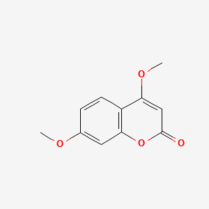 4,7-dimethoxy coumarin structure, CAS 17575-27-8