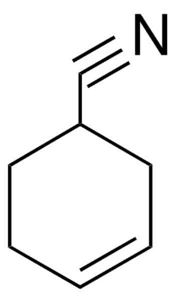 cyclohexene-1-carbonitrile structure, CAS 100-45-8