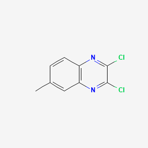 2,4-dichloro-6-methyl quinoxaline structure, CAS 39267-05-5