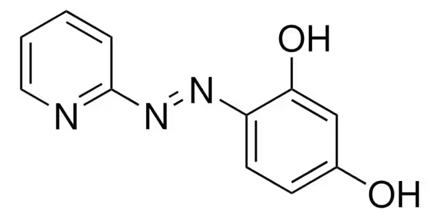 4-(2-pyridyl azo) resorcinol structure, CAS 1141-59-9