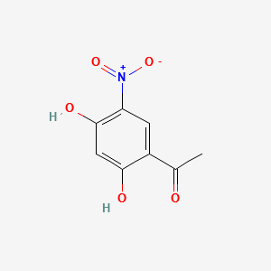 2,4-di hydroxy-5-nitro acetophenone structure, CAS 3328-77-6