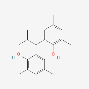 2,2'-(2-methylpropylidene)bis[4,6-xylenol] structure, CAS 33145-10-7