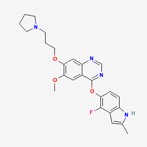 Cedirannib structure, CAS 557795-03-6