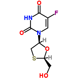 Oxathiolan 5fu-.B. structure, CAS 145986-11-4