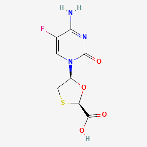 EMtricitabine Carboxylic Acid structure, CAS 1238210-10-0