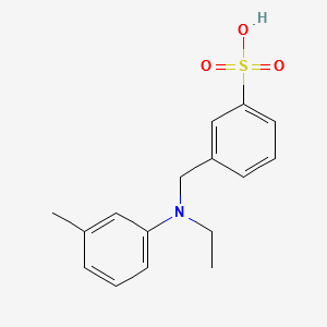 alpha-(N-ethyl-m-toluidino)-m-toluenesulphonic acid structure, CAS 91-98-5