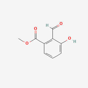 methyl 2-formyl-3-hydroxybenzoate structure, CAS 131524-43-1