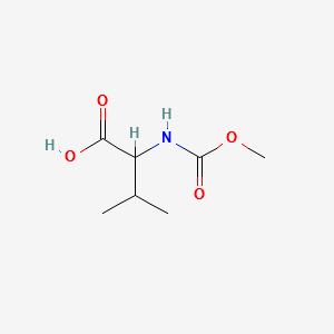 Valine, N-(methoxycarbonyl)- structure, CAS 111398-44-8