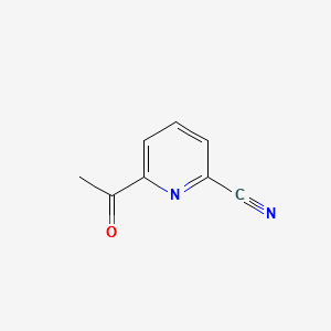 2-Pyridinecarbonitrile,6-acetyl- structure, CAS 159307-02-5