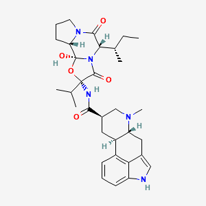 5'alpha(S)-sec-butyl-9,10alpha-dihydro-12'-hydroxy-2'-isopropylergotaman-3',6',18-trione structure, CAS 19467-62-0