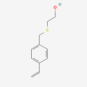p-Vinylbenzyl 2-hydroxyethyl sulfide structure, CAS 129509-07-5