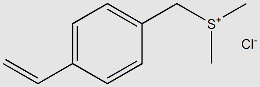 diMethyl(4-vinylbenzyl)sulfoniuM chloride structure, CAS 48130-50-3