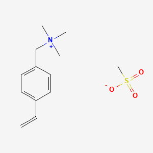 (4-ethenylphenyl)methyl-trimethylazanium,methanesulfonate structure, CAS 848683-69-2