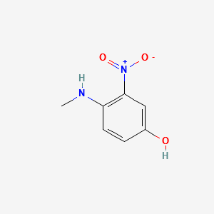 4-(N-METHYLAMINO)-3-NITRO PHENOL structure, CAS 14703-88-9