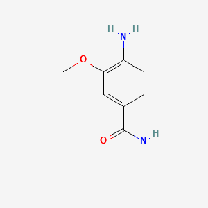 Benzamide, 4-amino-3-methoxy-N-methyl- structure, CAS 866329-57-9