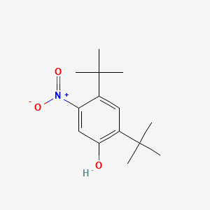 Phenol, 2,4-bis(1,1-diMethylethyl)-5-nitro- structure, CAS 873055-57-3