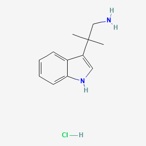 2-(1H-INDOL-3-YL)-2-METHYL-PROPYLAMINE HYDROCHLORIDE structure, CAS 942148-13-2