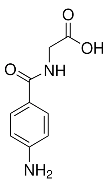 4-AMINOHIPPURIC ACID structure, CAS 61-78-9