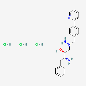 Des-N-(methoxycarbonyl)-L-tert-leucine Atazanavir Trihydrochloride structure, CAS 198904-87-9