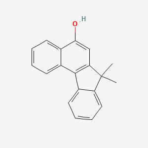 7,7-Dimethyl-7H-benzo[c]fluoren-5-ol structure, CAS 154523-35-0