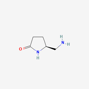 (5S)-5-(aminomethyl)pyrrolidin-2-one structure, CAS 145414-31-9