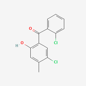 2',5-Dichloro-2-hydroxy-4-methylbenzophenone structure, CAS 2A-3182606