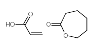 CAPROLACTONE ACRYLATE structure, CAS 110489-05-9