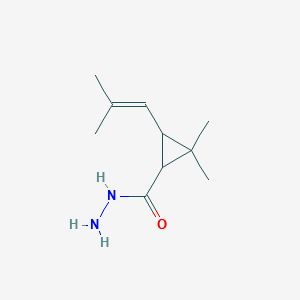 2,2-DiMethyl-3-(2-Methyl-1-propenyl)cyclopropanecarbohydrazide structure, CAS 113904-76-0