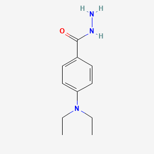 4-(DIETHYLAMINO)BENZHYDRAZIDE structure, CAS 100139-54-6