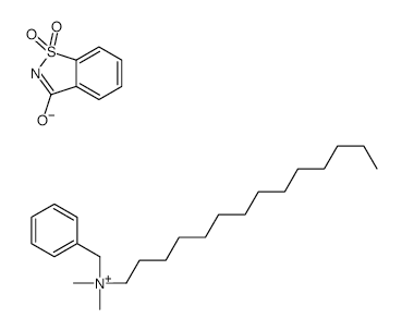 Quaternary ammonium compounds, benzyl-C12-18-alkyldimethyl, salts with 1,2-benzisothiazol-3(2H)-one 1,1-dioxide (1:1) structure, CAS 68989-01-5