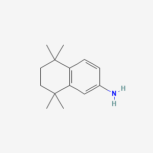 5,6,7,8-TETRAHYDRO-5,5,8,8-TETRAMETHYL-2-NAPHTHYLAMINE structure, CAS 92050-16-3