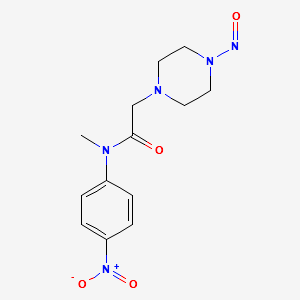 N-Methyl-N-(4-nitrophenyl)-2-(4-nitrosopiperazin-1-yl)acetamide structure, CAS 2A-3182737