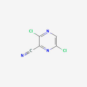 3,6-dichloropyrazine-2-carbonitrile structure, CAS 356783-16-9